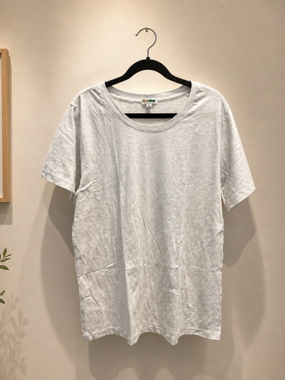 NWOT Heather Gray Classic Plain Short Sleeve Tee Shirt - 3XL